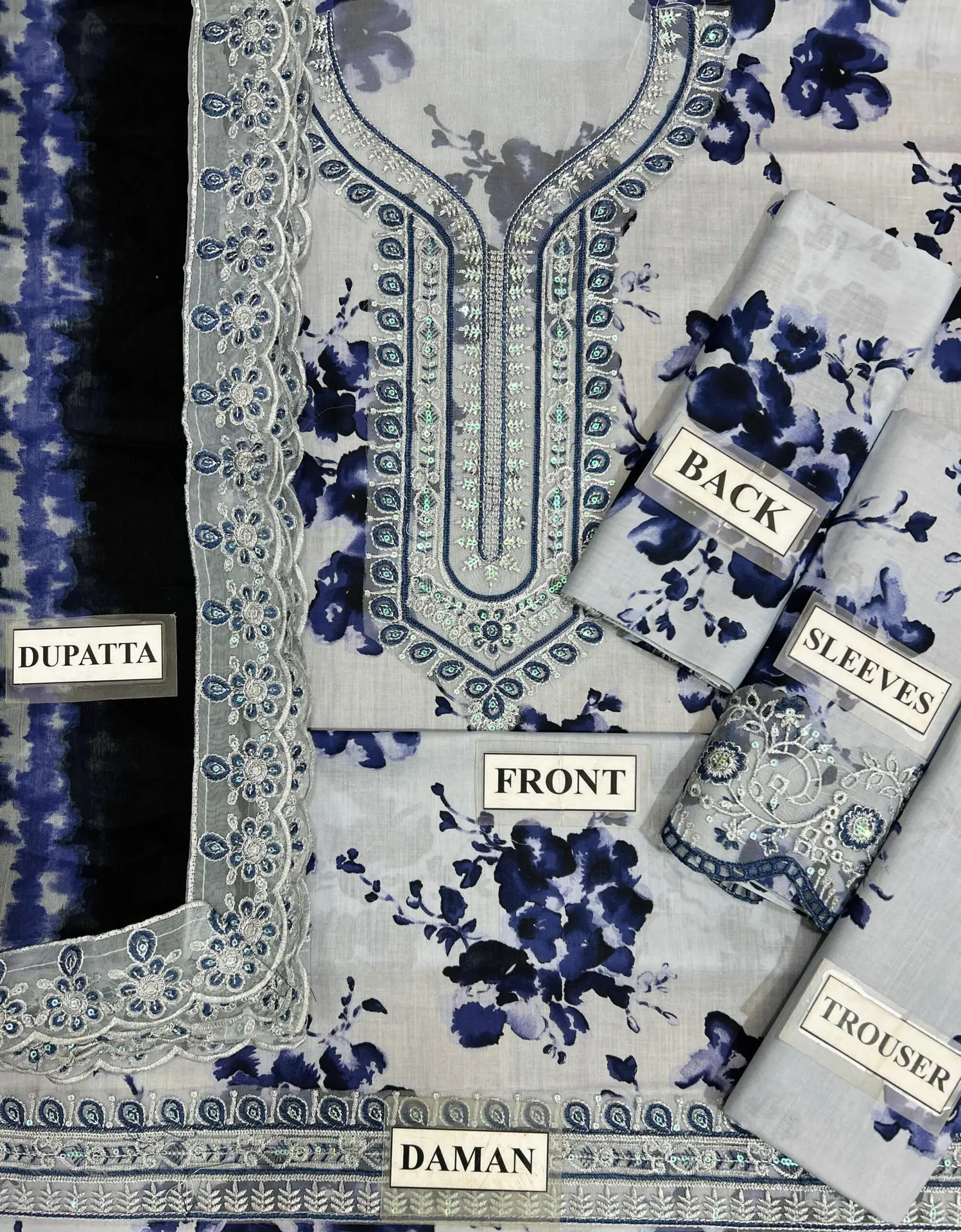 elegant powder blue floral 3 piece suit elegant powder blue floral 3 piece suit